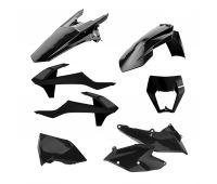 Комплект пластика черного KTM EXC/EXCF 125-500/17-19