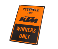 Табличка металлическая KTM Winners Only