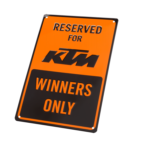 Табличка металлическая KTM Winners Only