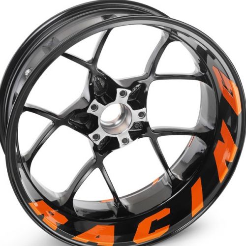 ORANGE RACING RIM STICKER KIT