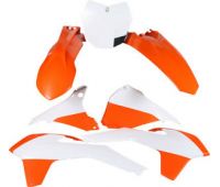 Комплект пластика оранжево-белого KTM SX/SXF/13-14 EXC/EXCF/14-15