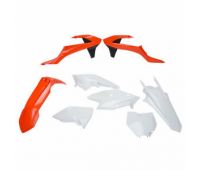 Комплект пластика оранжево-белый (OEM 2019) KTM SX/SXF 125-450 /16-18