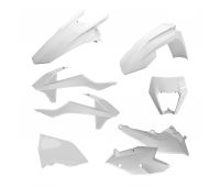 Комплект пластика белого KTM EXC/EXCF 125-500/17-19