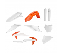 Комплект пластика оранжевый с белым (OEM) KTM SX/SXF /19->