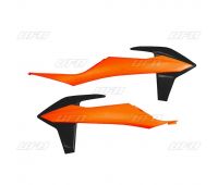 Комплект спойлеров бензобака черно-оранжевых (Color OEM2021) KTM EXC/EXCF 150-500 /21->