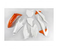 Комплект пластика белый-оранжевый OEM2019 KTM SX85/18-19
