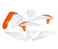 Комплект пластика белый-оранжевый OEM KTM SX/SXF/20->