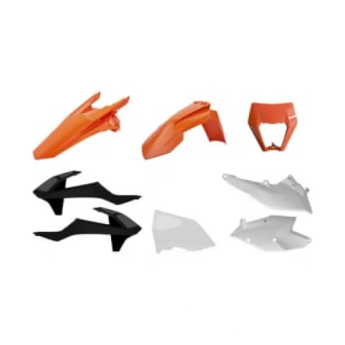 Комплект пластика (цвет оранжево-черно-белый OEM2018) KTM EXC/EXCF /17-19