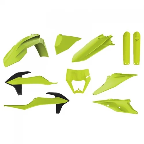 Комплект пластика Flo Yellow KTM EXC/EXCF /20->