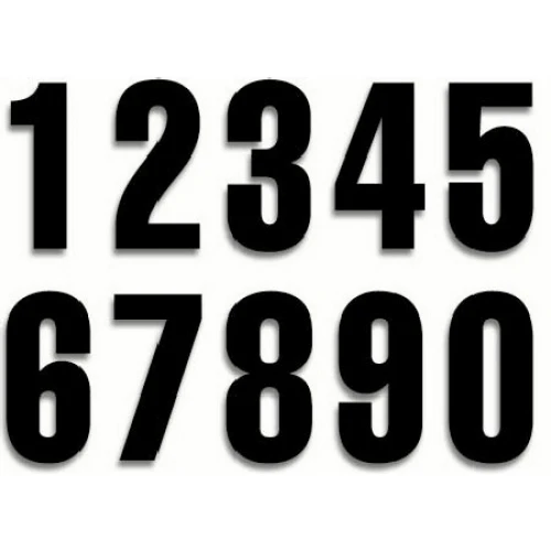 NUMBER 6 3Pieces Black 5