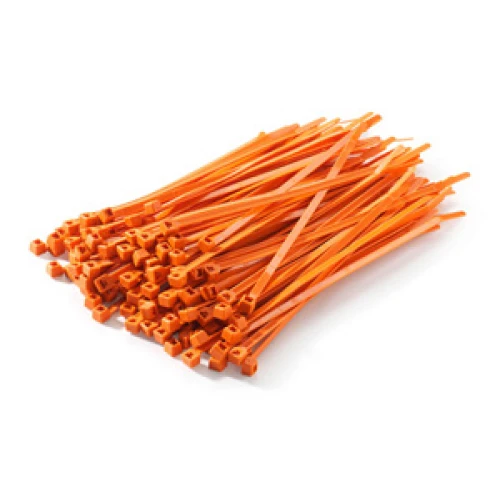 ORANGE CABLE TIES 100PK