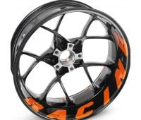 ORANGE RACING RIM STICKER KIT