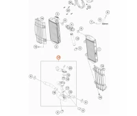 Комплект шлангов радиатора с термостатом KTM EXCF