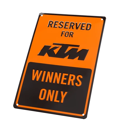 Табличка металлическая KTM Winners Only